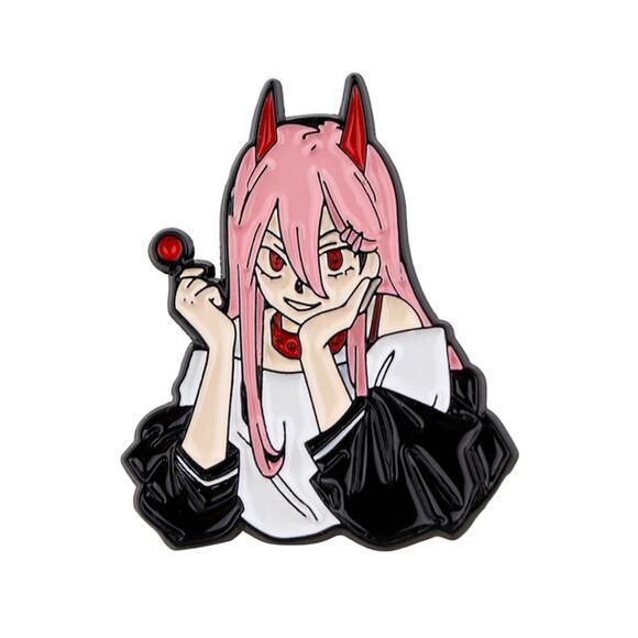 Chainsaw Man POWER Japanese Anime Manga Enamel Pins 20-1 - Picture 1 of 3